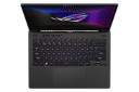 لپ تاپ ایسوس ROG Zephyrus G14 از نمای بالا رنگ مشکی