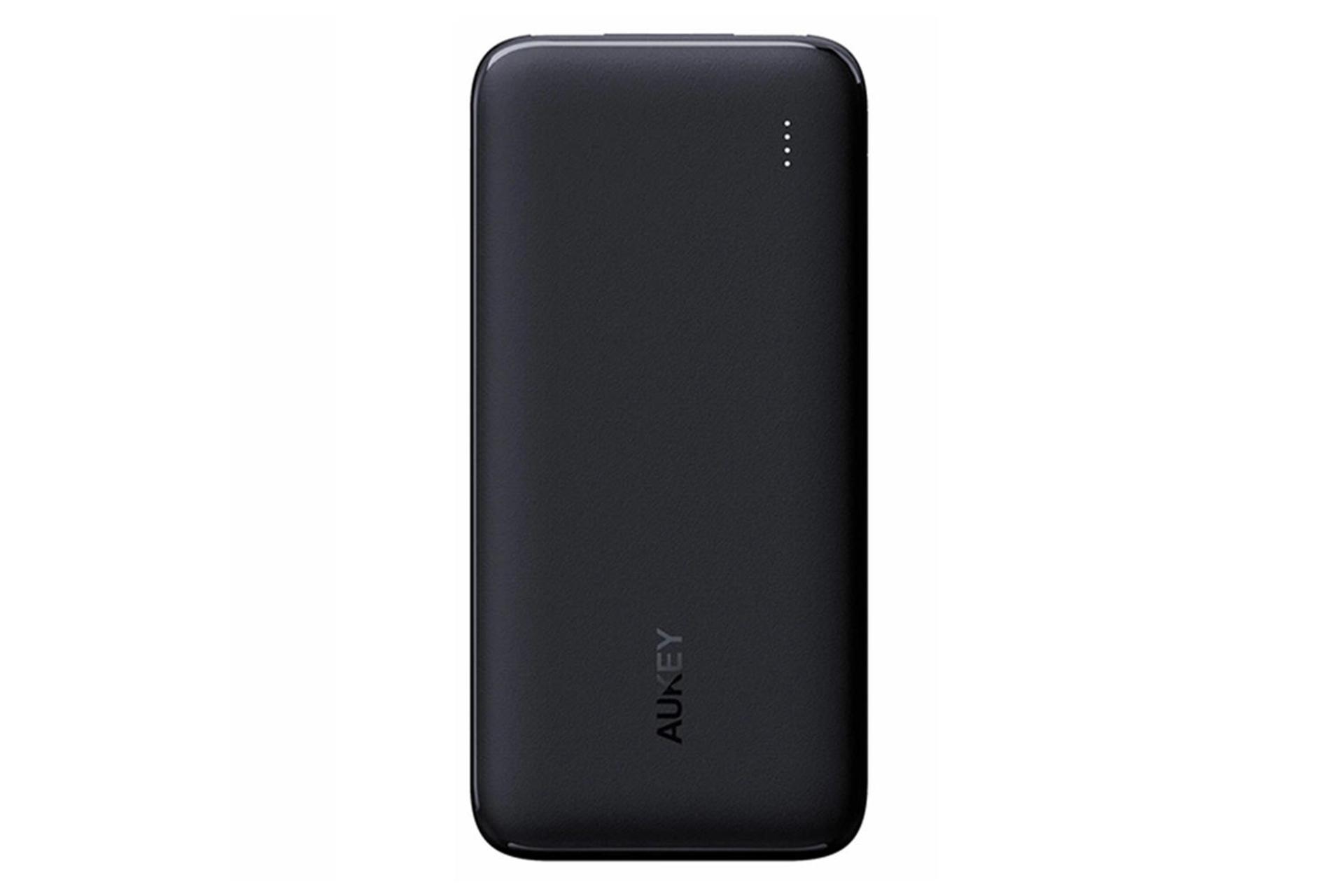 نمای روبرو پاور بانک آکی PB-N73 با ظرفیت 10000 میلی‌آمپر ساعت