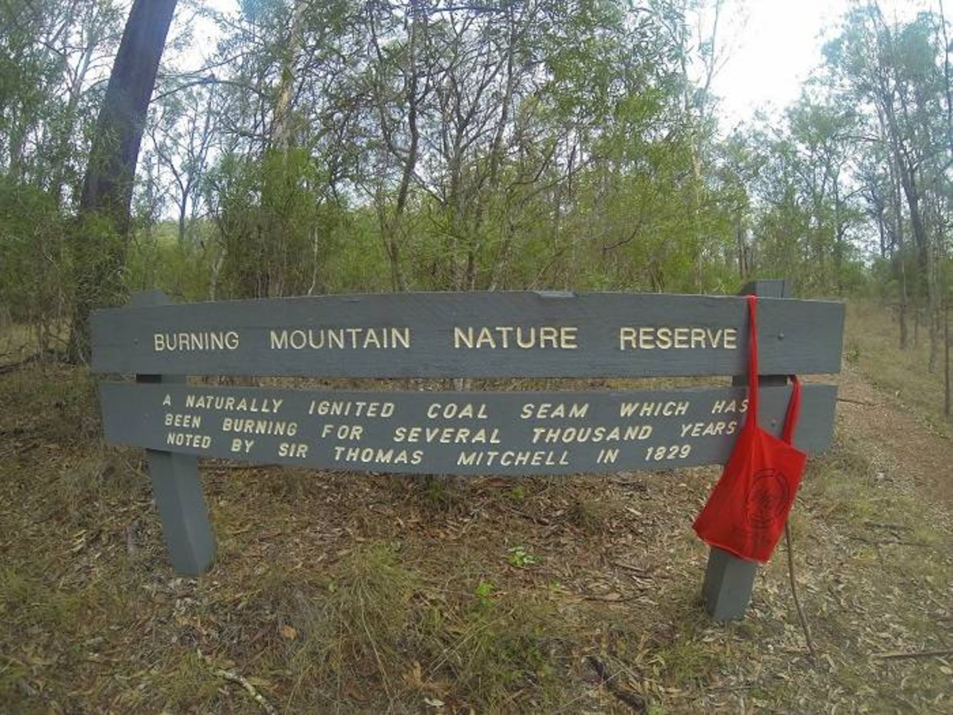 پارک ملی کوه سوزان / تابلویی در پارک ملی کوه سوزان استرالیا