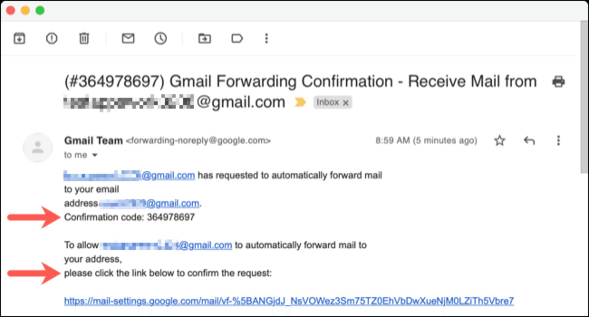 بازارسال خودکار پیام‌های Gmail به یک حساب جیمیل دیگر