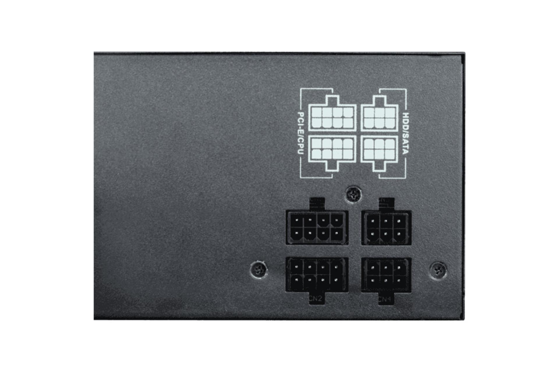 پاور کامپیوتر گیم مکس VP-600-RGB-M با توان 600 وات اتصالات