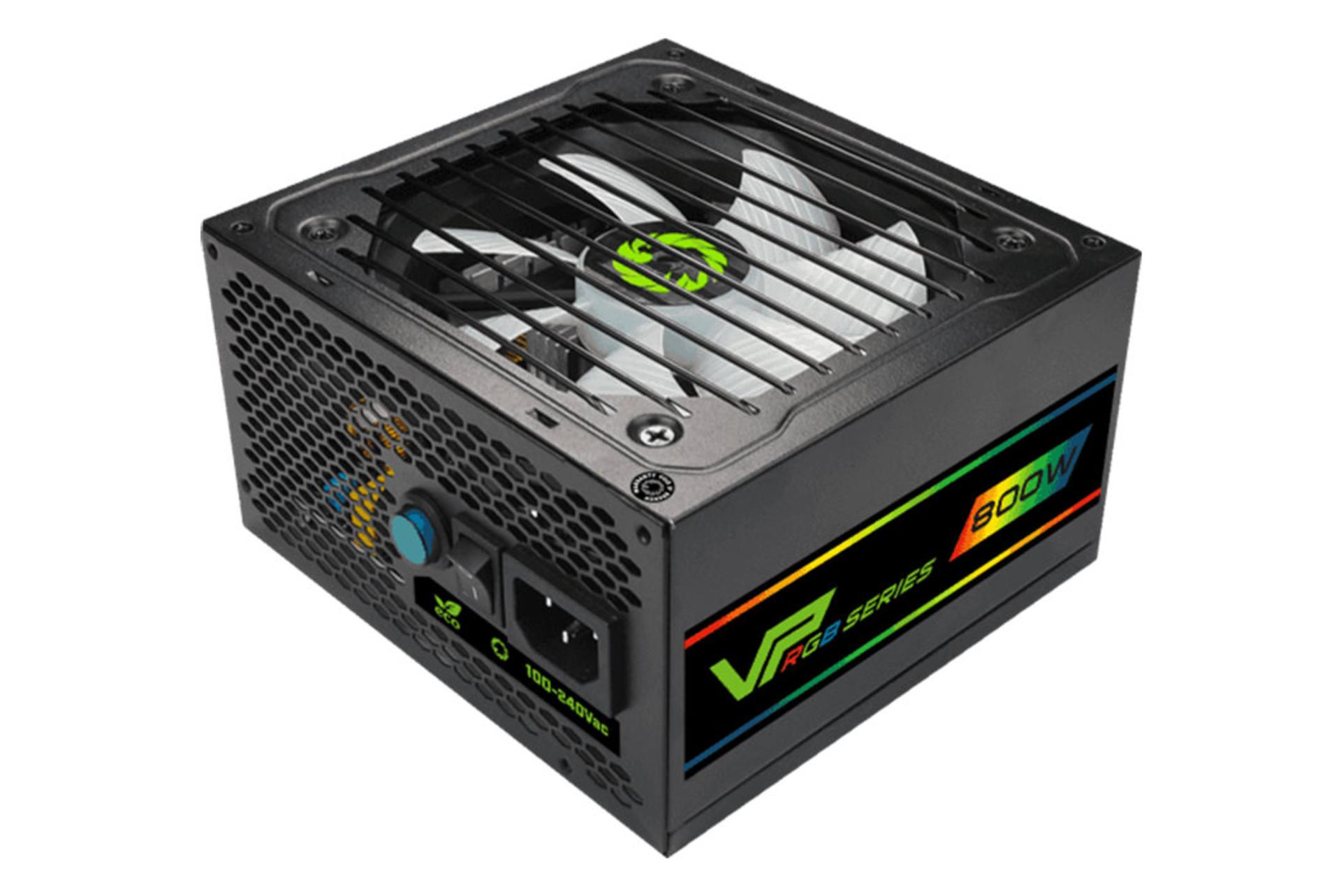 پاور کامپیوتر گیم مکس VP-800-RGB با توان 800 وات