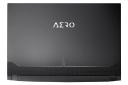 نمای پشت لپ تاپ گیگابایت AERO 15 OLED XD