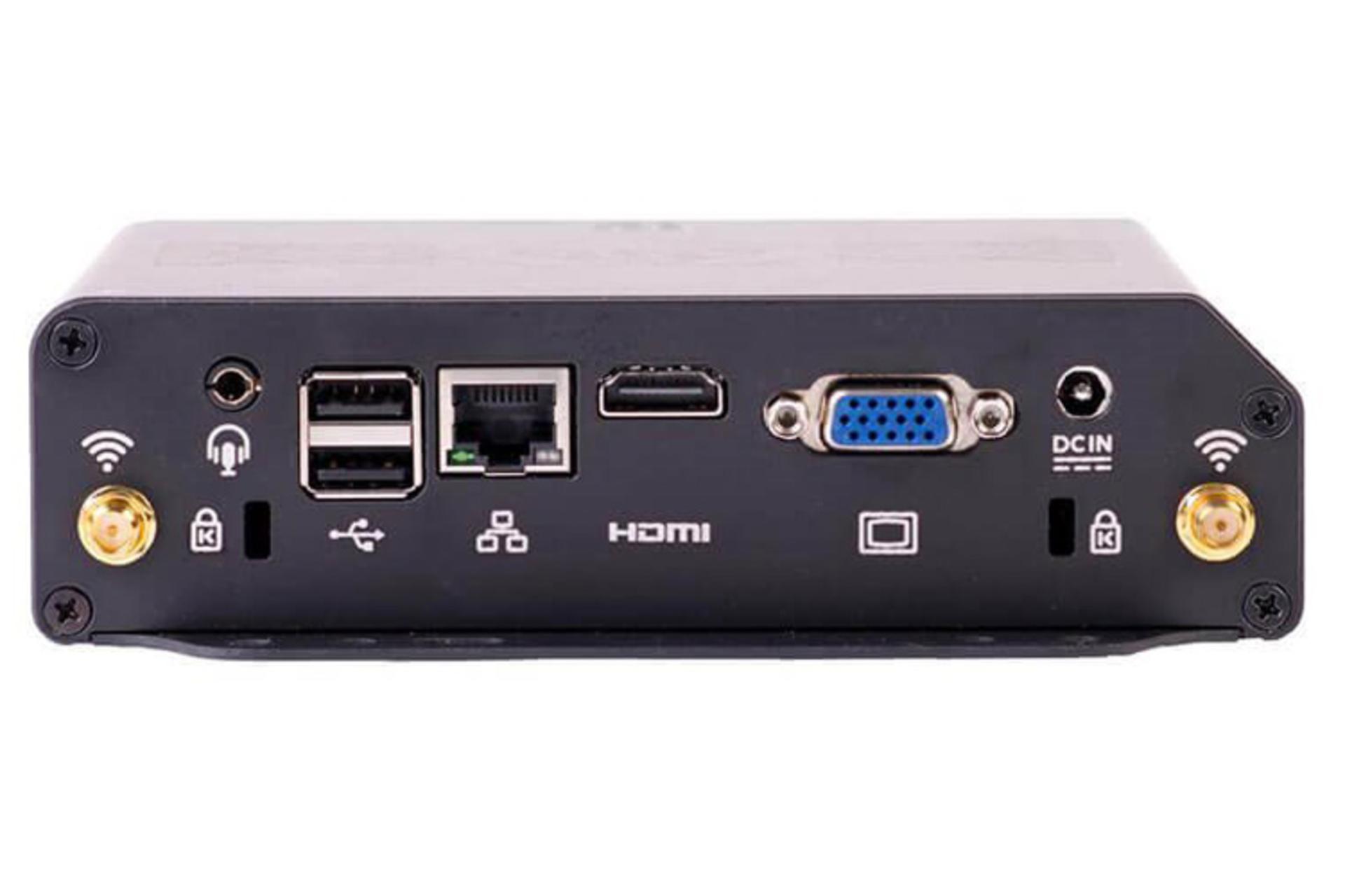 نمای پشت Mini PC هترون Hatron TI370UP