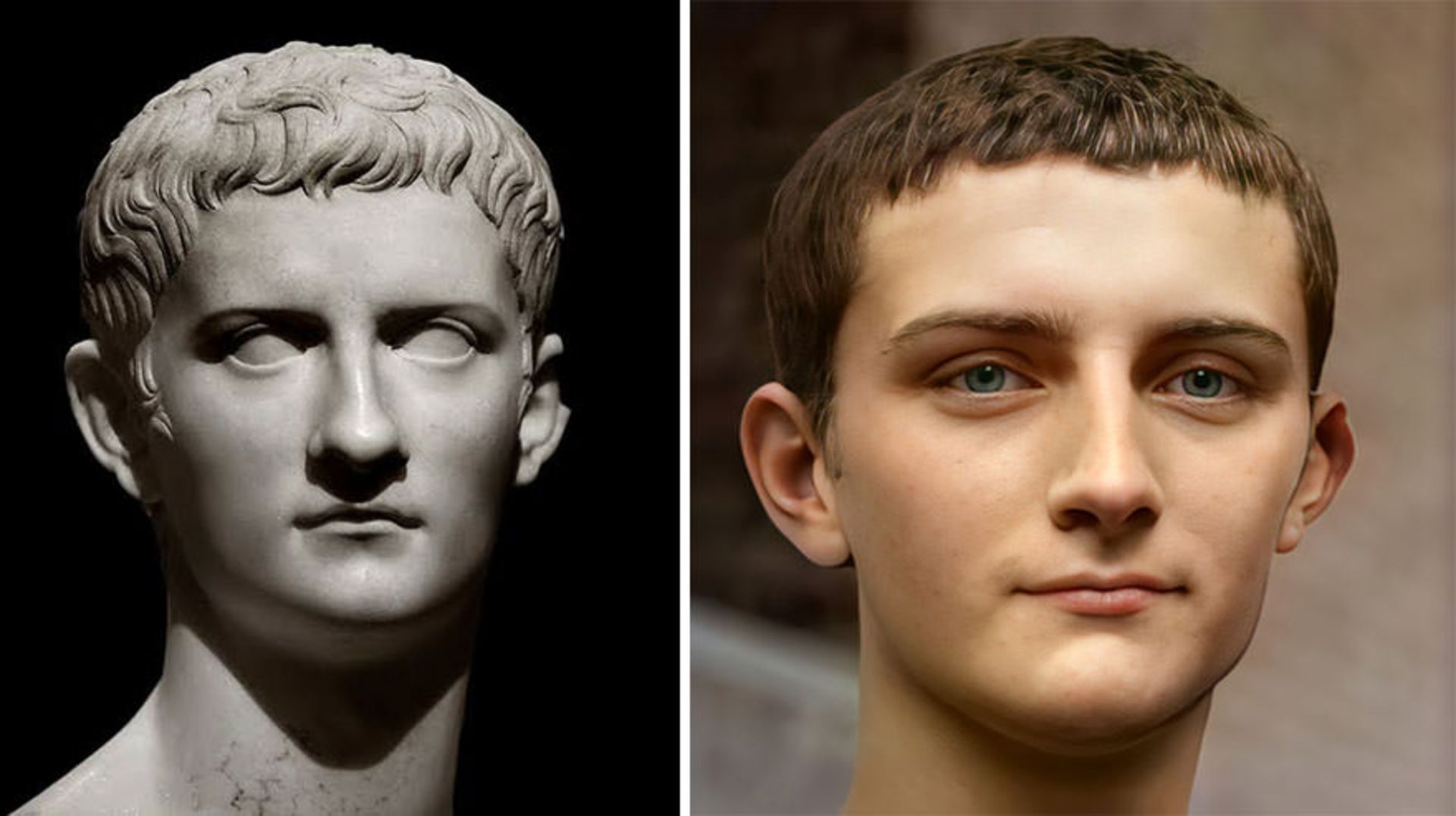 بازسازی چهره با هوش مصنوعی/کالیگولا (سومین امپراتور روم )