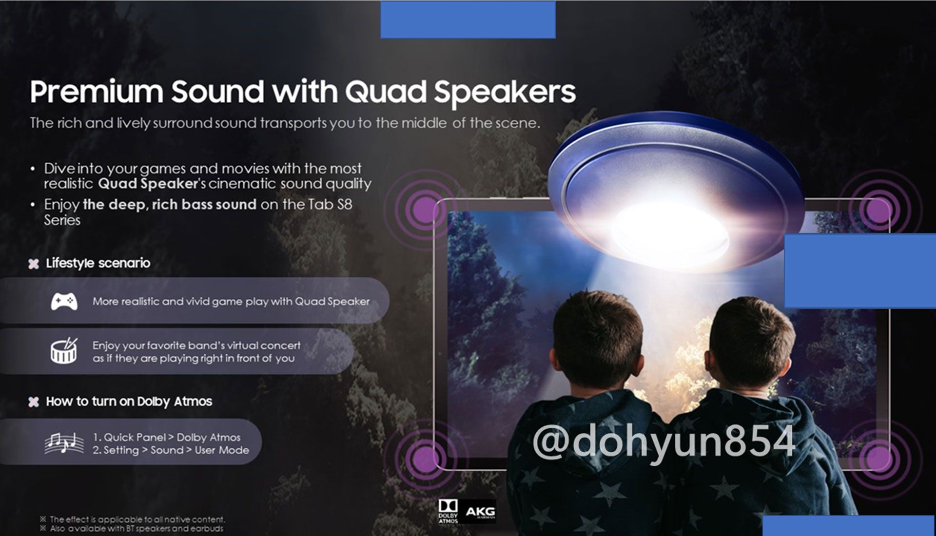 ویژگی صوتی تب اس ۸ 