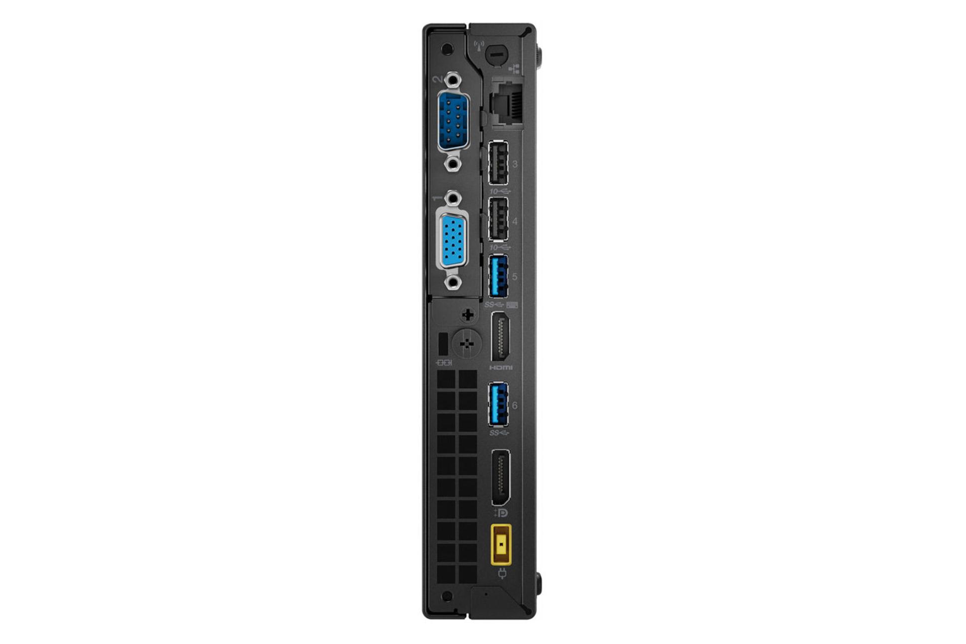 نمای پشت Mini PC لنوو Lenovo ThinkCentre M920x Tiny