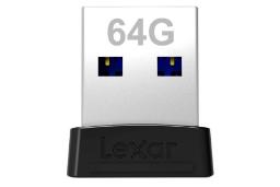 نمای روبرو فلش مموری لکسار مدل JumpDrive S47 Mini ظرفیت 64 گیگابایت