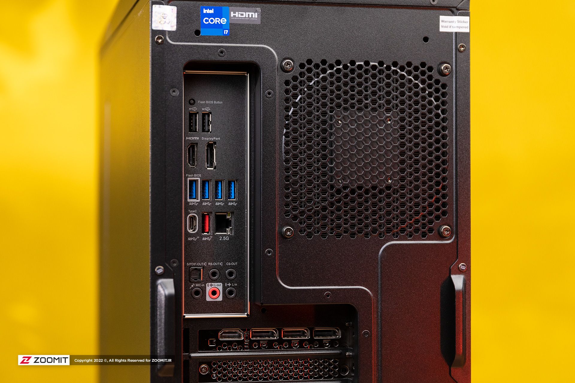 درگاه‌های کیس MSI MEG Infinite X 11th