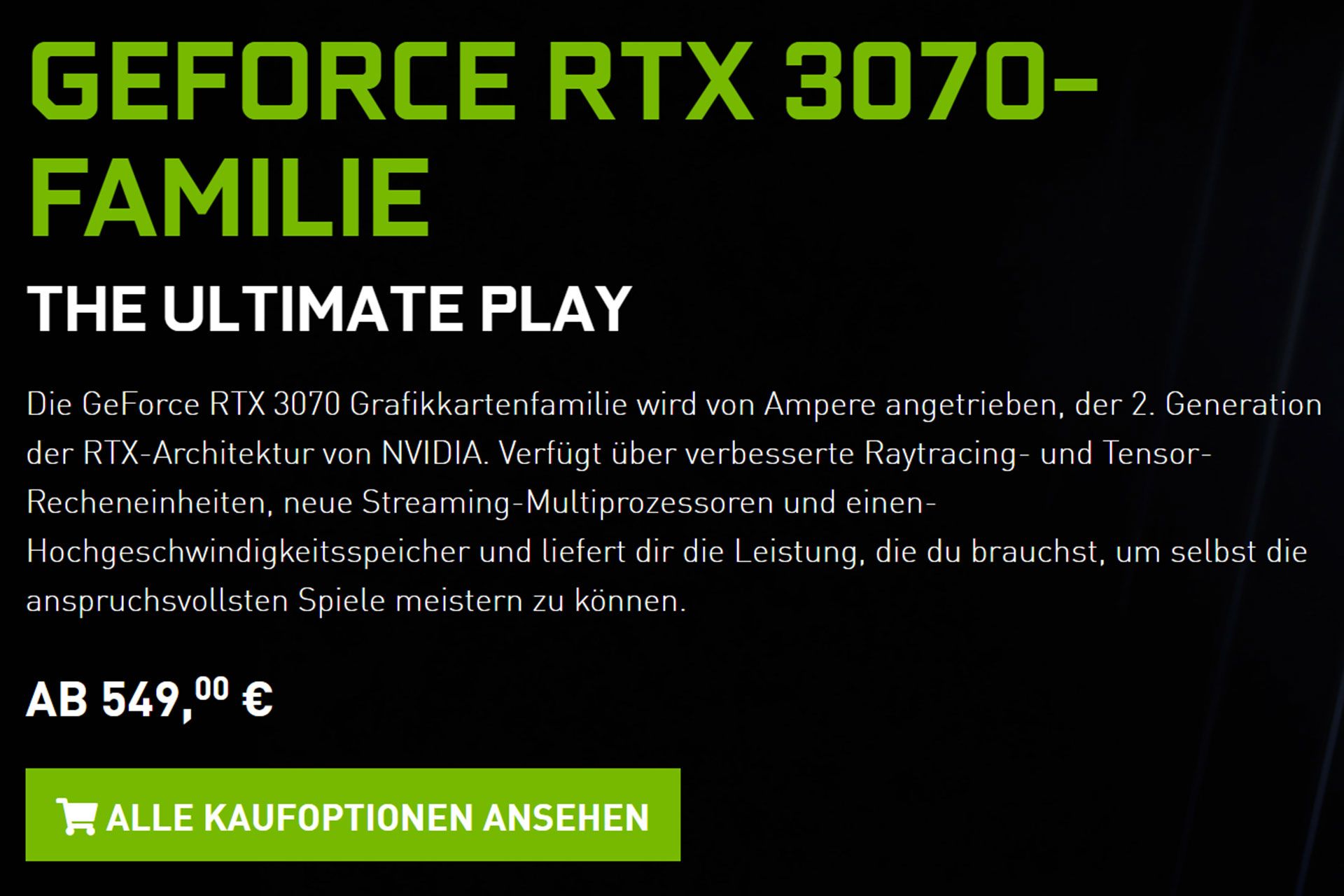 اسکرین شات قیمت های جدید کارت های گرافیک خانواده rtx 30