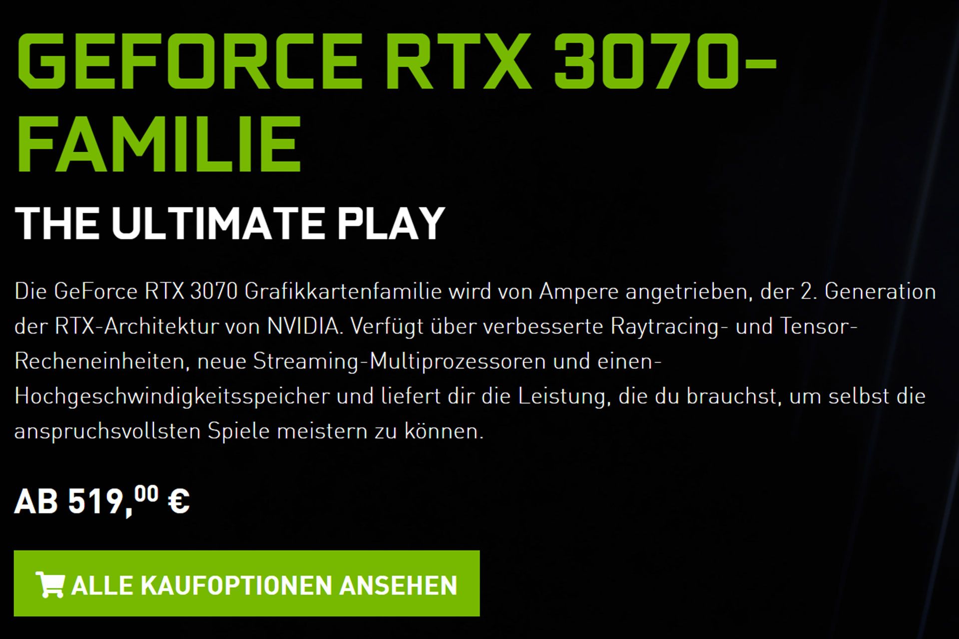 اسکرین شات قیمت های جدید کارت های گرافیک خانواده rtx 30