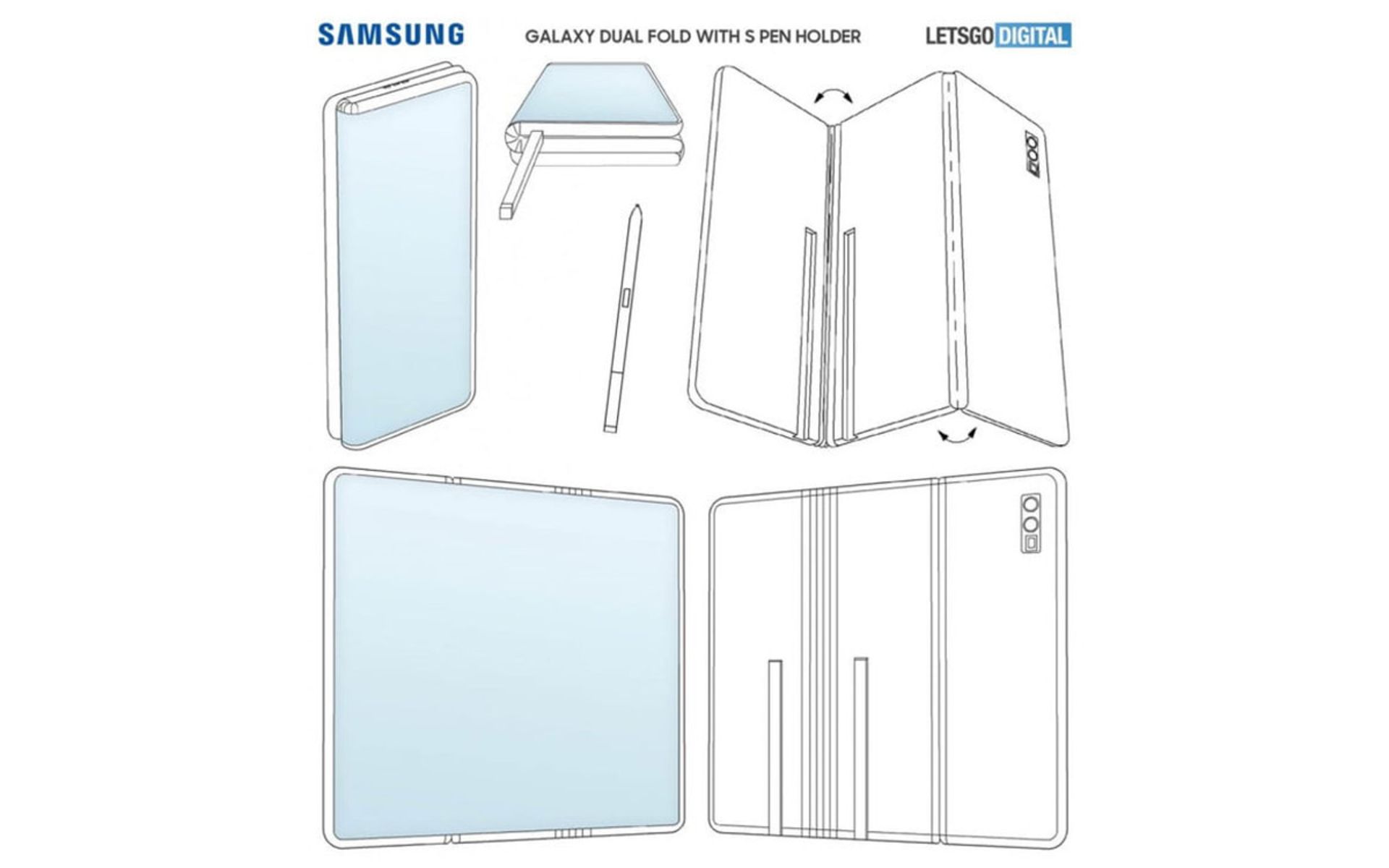 گوشی تاشو دوگانه سامسونگ