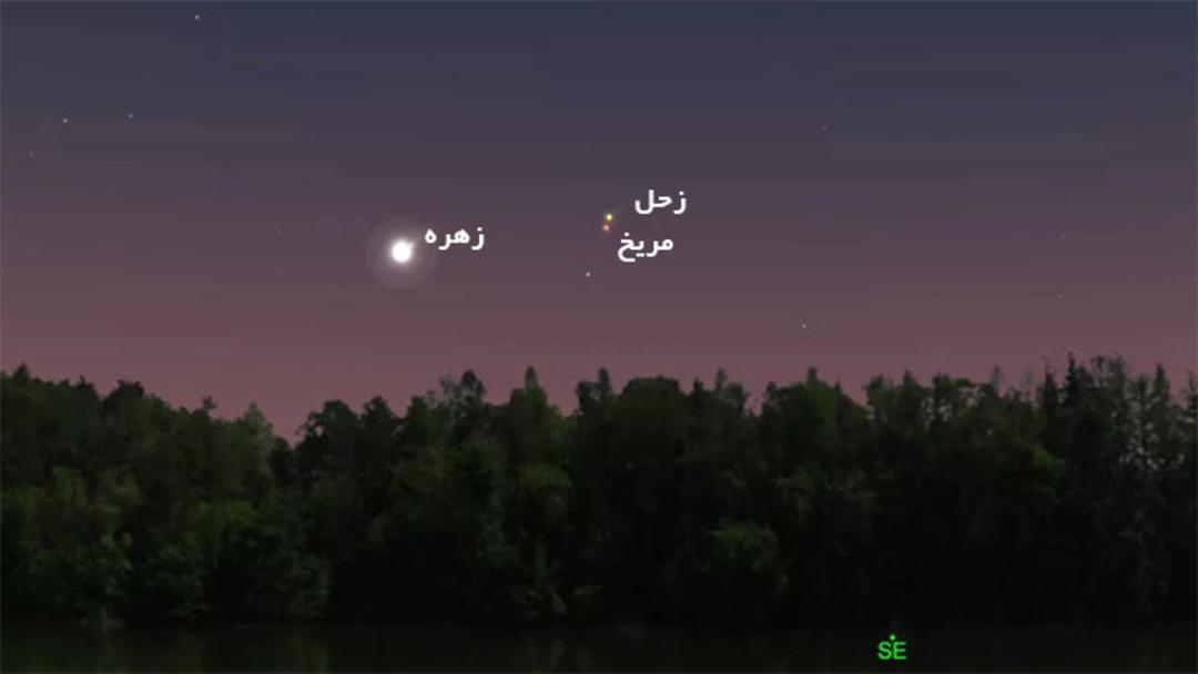 تقابل مریخ و زحل