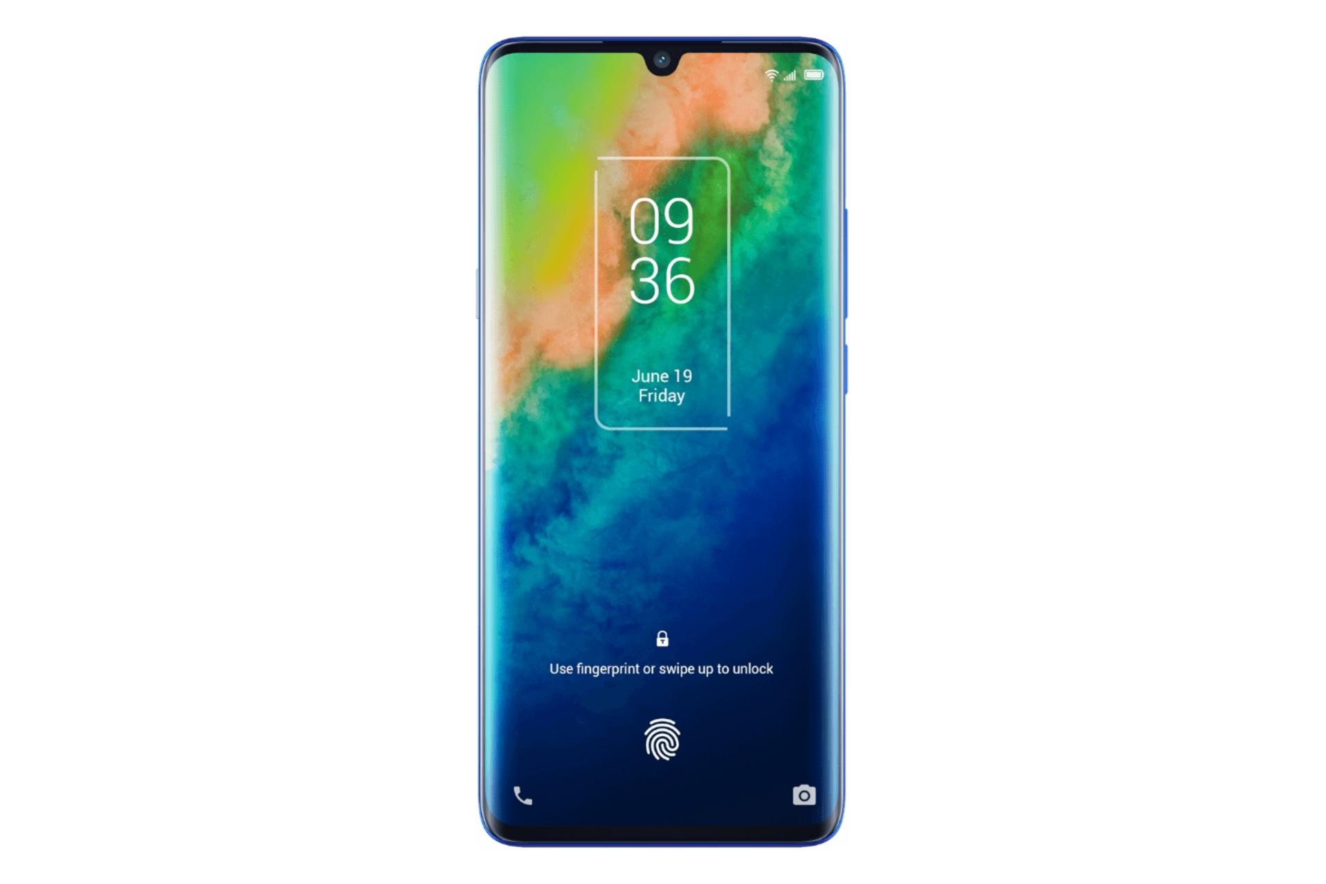 پنل جلو گوشی موبایل تی سی ال 10 پلاس / TCL 10 Plus آبی