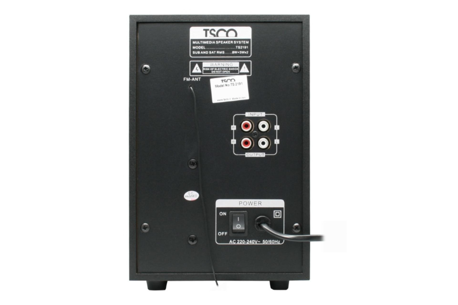 پشت اسپیکر تسکو TSCO TS 2191