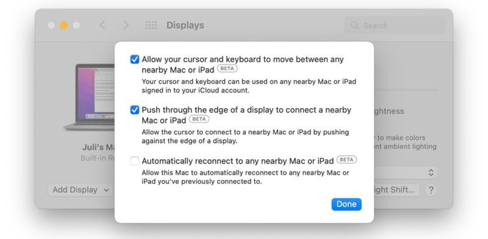 تنظیمات قابلیت یونیورسال کنترل اپل