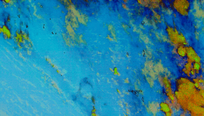 فوران آتشفشان در تونگا / volcanic eruption in Tonga