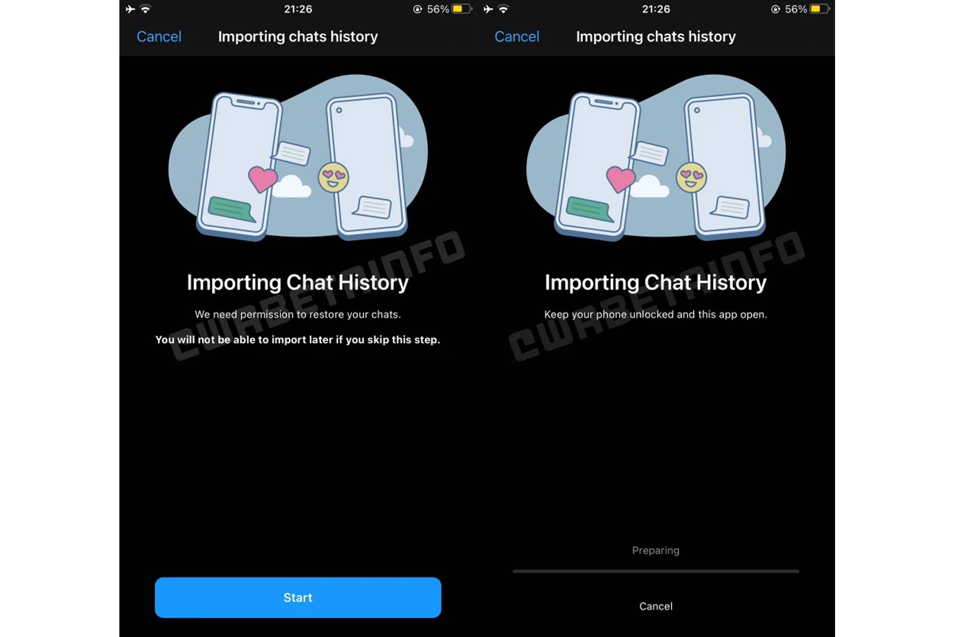 نسخه بتا قابلیت انتقال چت واتساپ از اندروید به آیفون / WhatsApp / واتس اپ