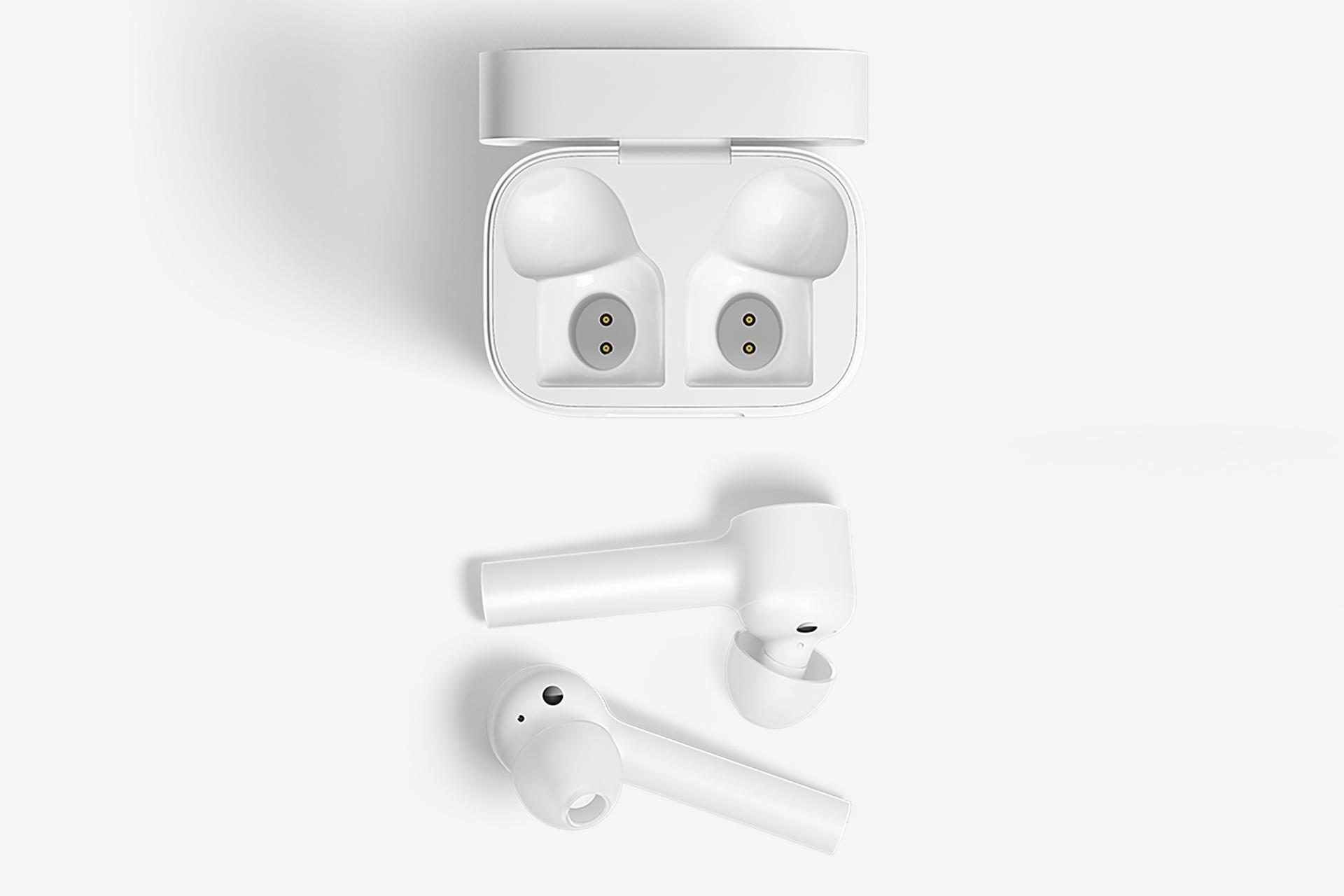 نمای بالا ایرباد بی سیم شیائومی Xiaomi Mi True Wireless Earphones TWSEJ01JY