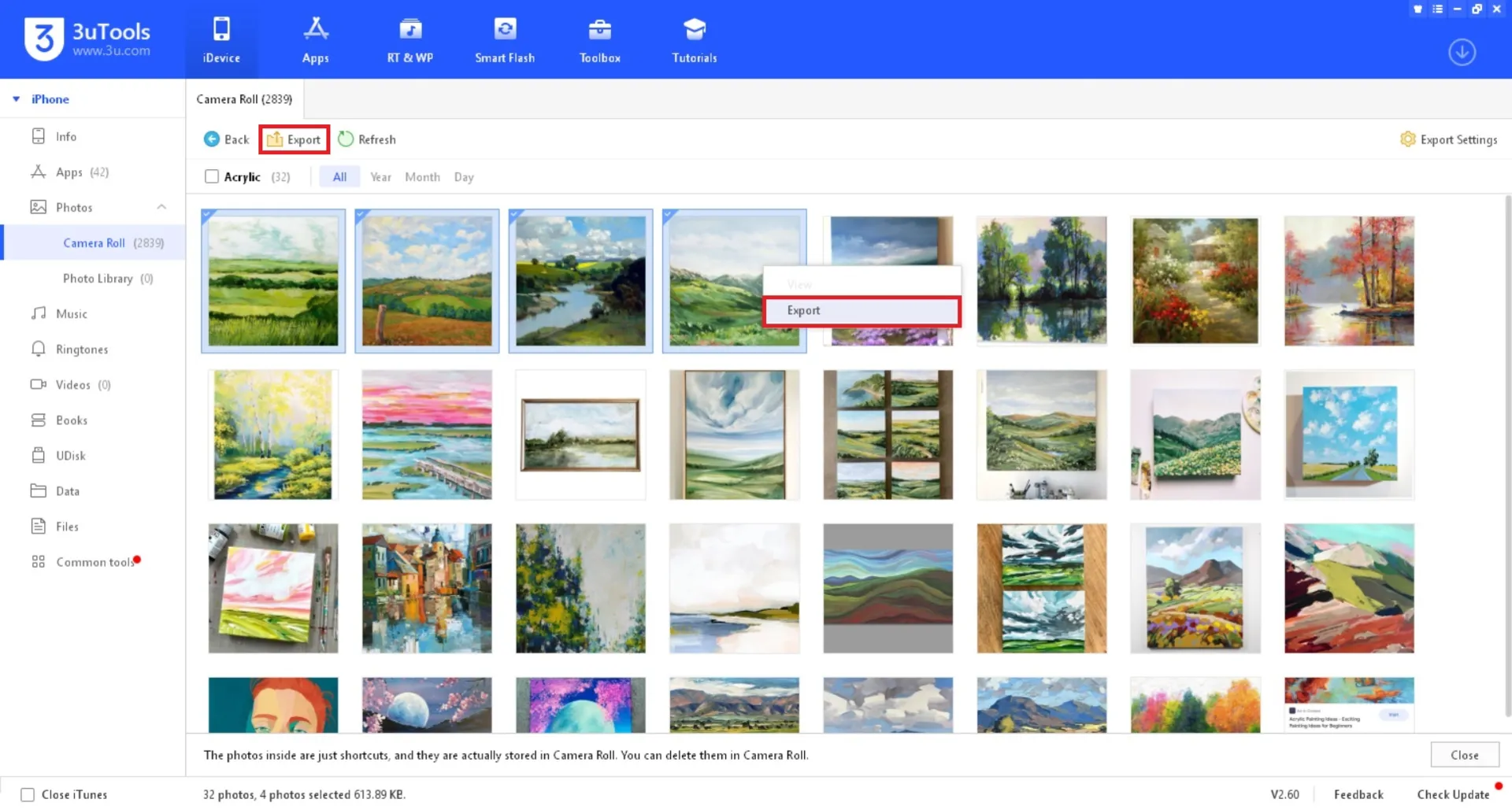 ۱-انتقال فایل از آیفون به کامپیوتر با 3utools