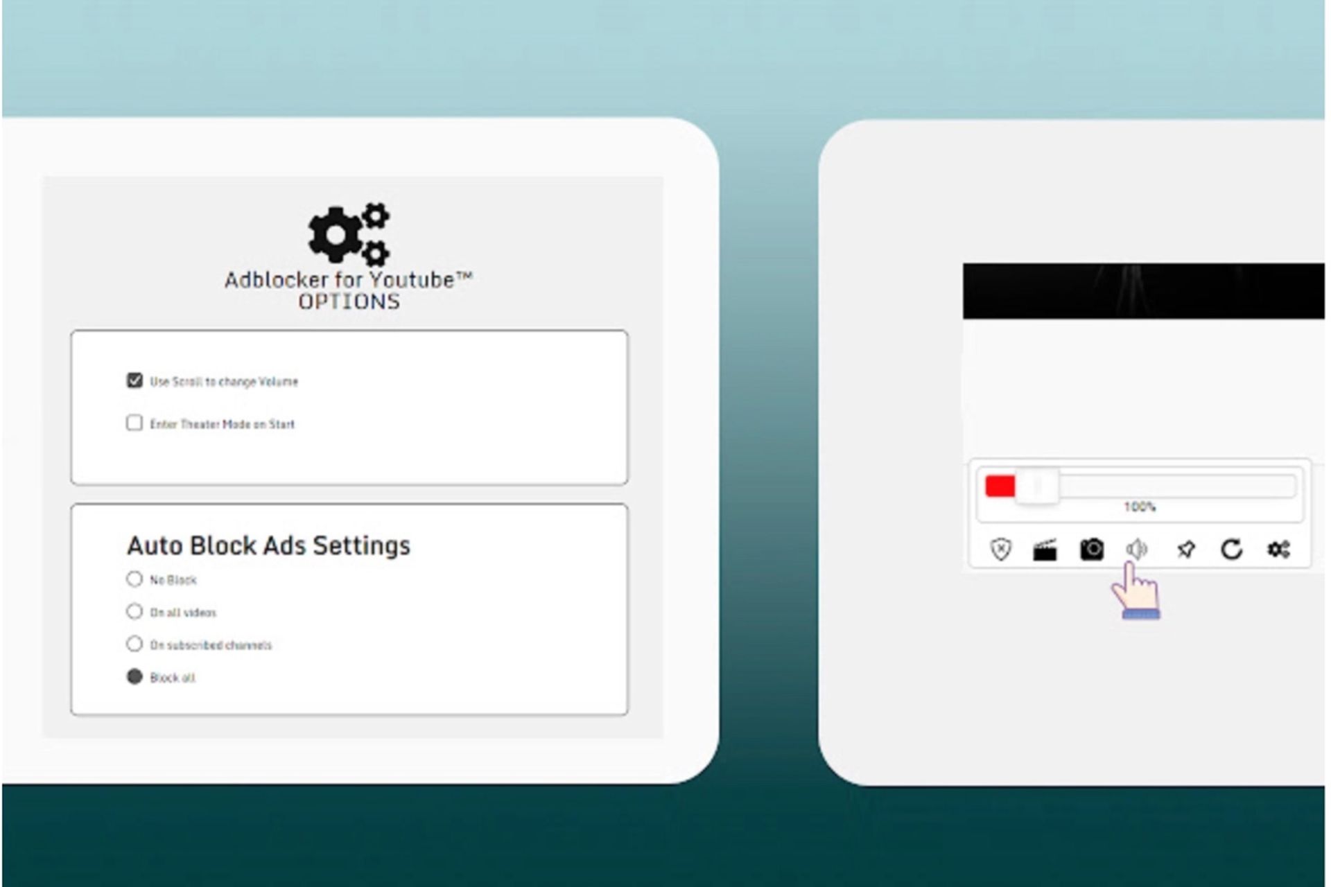 Adblocker for YouTube افزونه حذف تبلیغ یوتیوب کروم