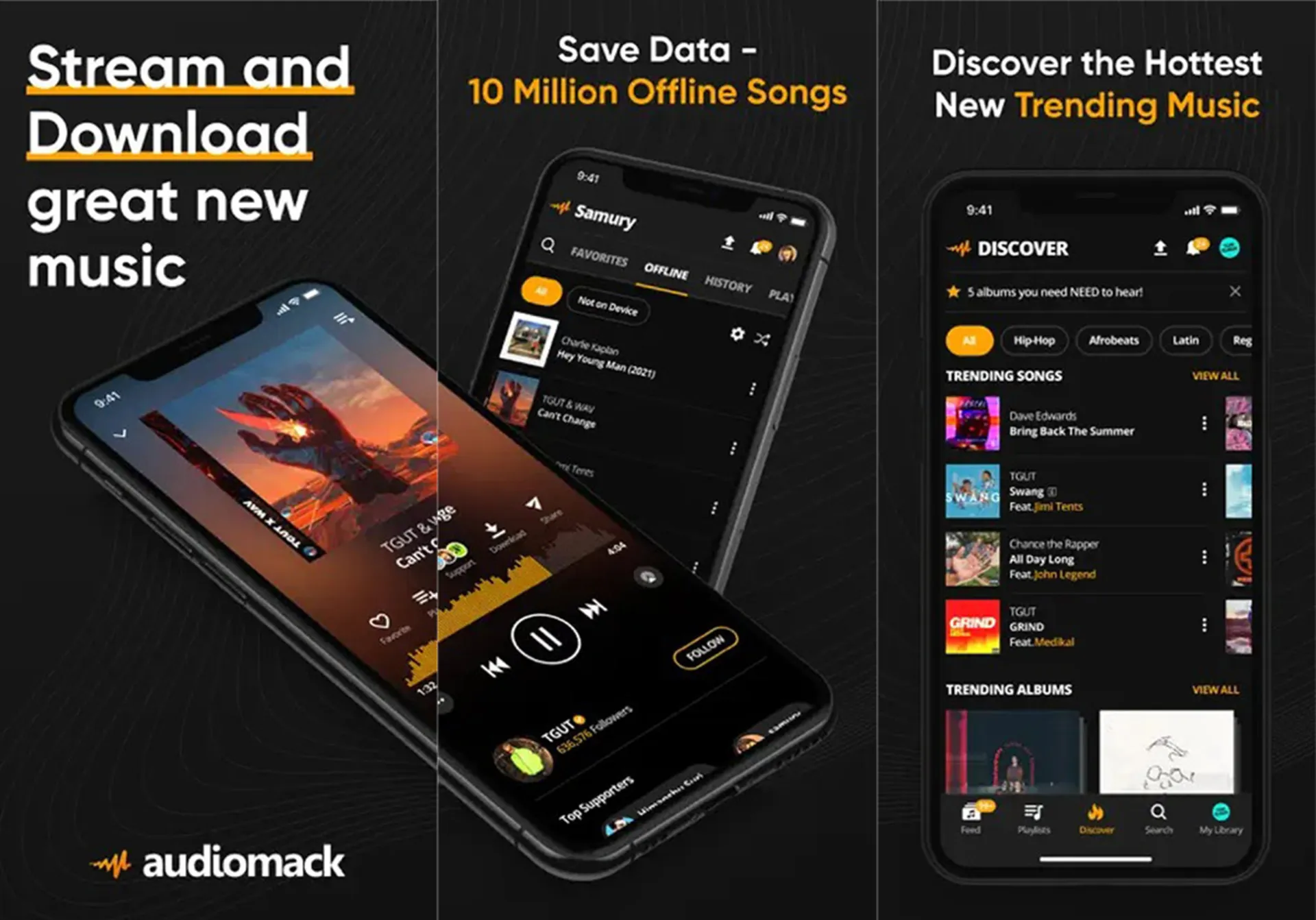 اپ Audiomack-دانلود موزیک آیفون