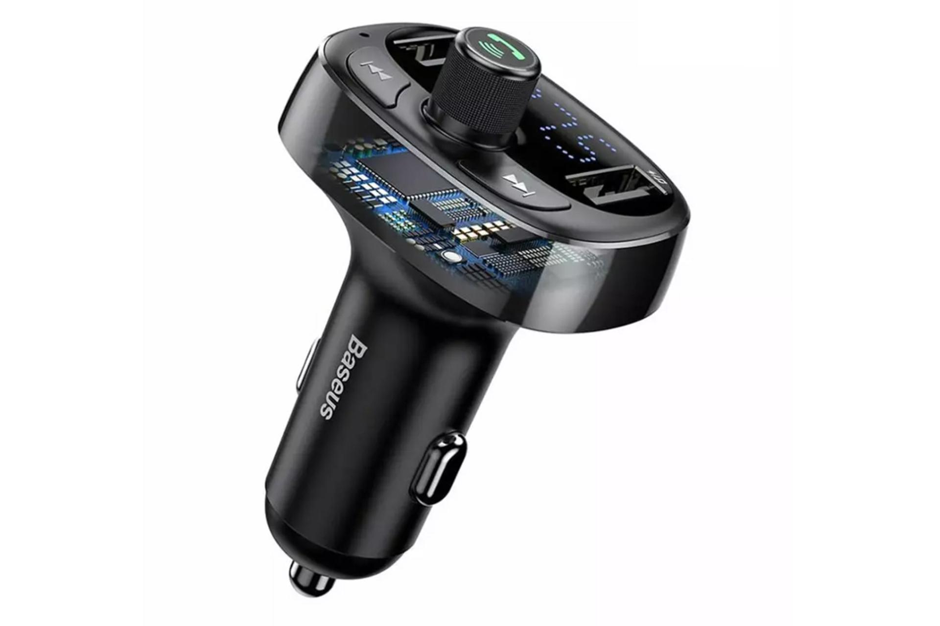نمای جانبی و داخلی شارژر باسئوس T typed Bluetooth MP3