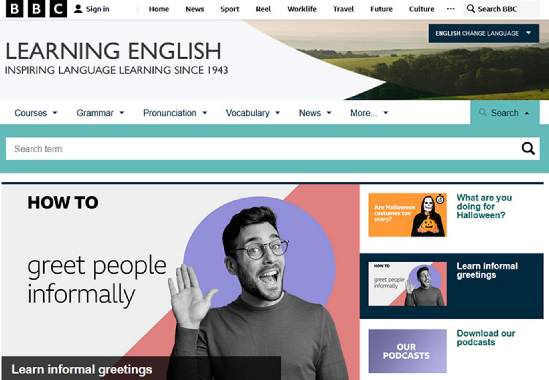 وب‌سایت BBC Learning English