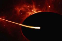 سیاه چاله‌ای سه سال پس از بلعیدن یک ستاره، بقایای آن را دفع کرد