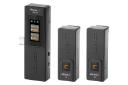 نمای نیم رخ جلوی رنگ مشکی گیرنده و فرستنده میکروفون کامیکا VDLive10 USB