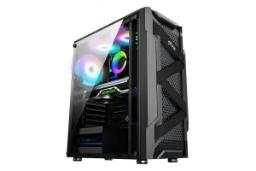 نمای نیم رخ جلو و پنل شیشه‌ای سمت چپ کیس کامپیوتر فاطر مدل FG-525X