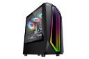 نمای نیم رخ جلو و پنل شیشه‌ای سمت چپ کیس کامپیوتر فاطر مدل FG-740G