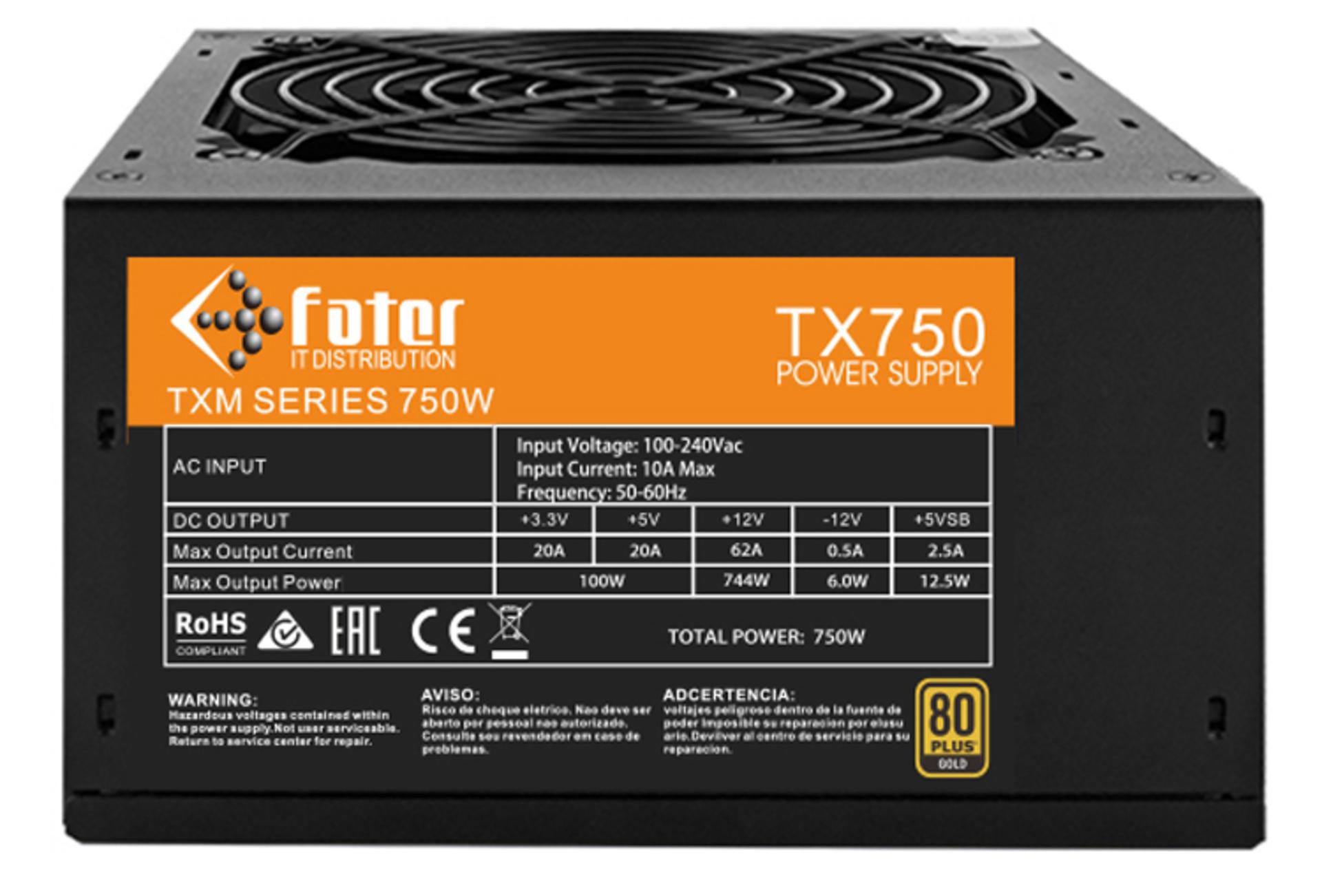 فاطر TX750 با توان 750 وات نمای کنار