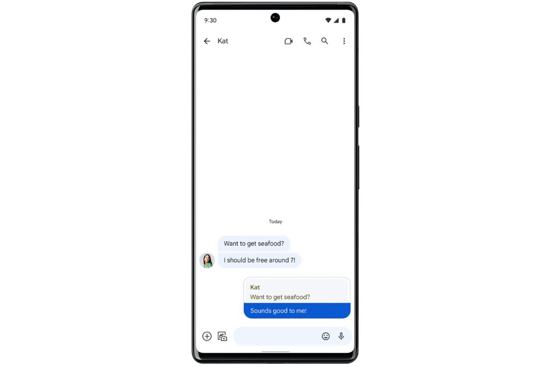 قابلیت ریپلای پیام در نسخه جدید گوگل مسیج Google Messages