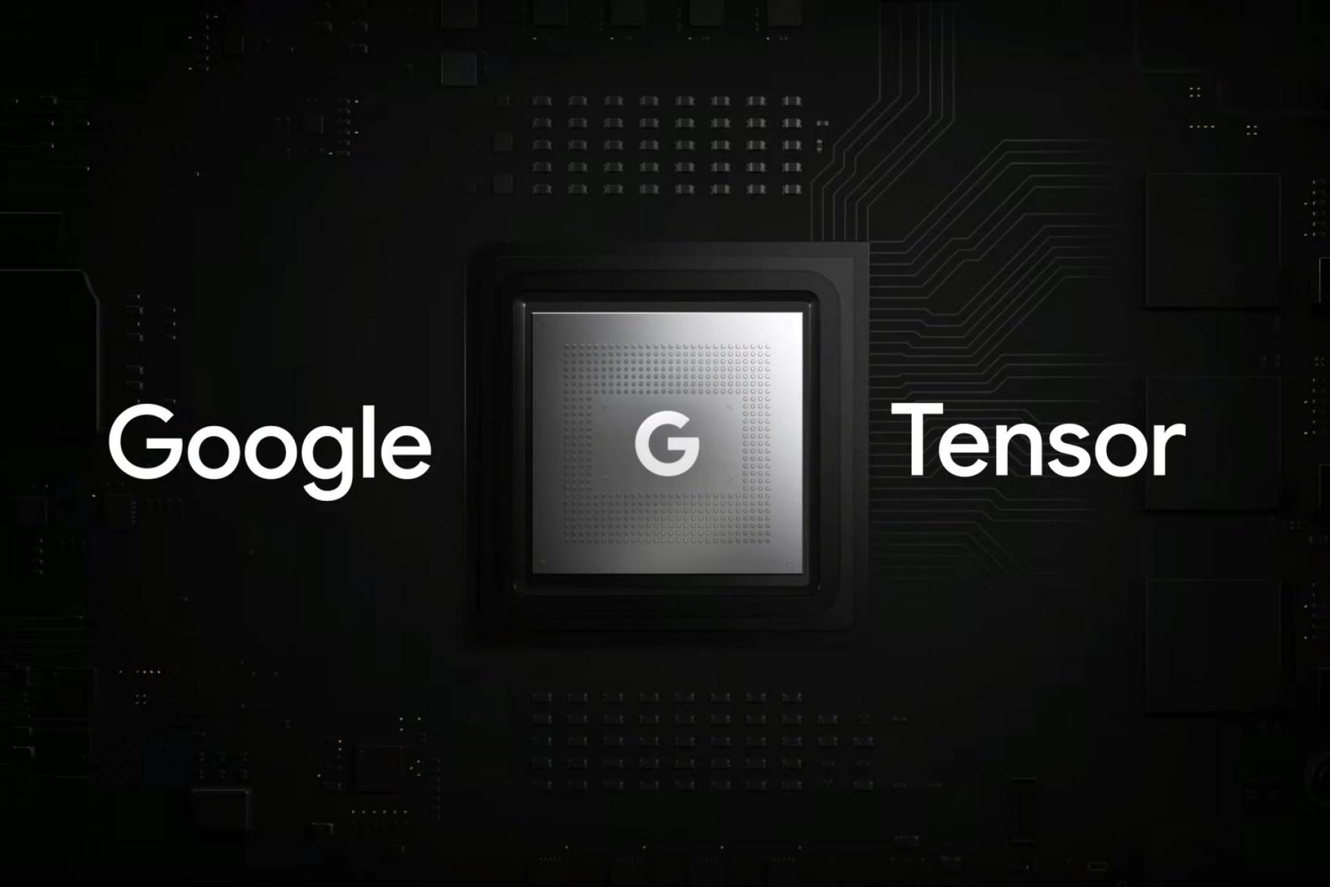 تراشه تنسور گوگل Google Tensor از نمای جلو