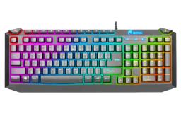 نمای روبرو کیبورد گرین GK701-RGB با نورپردازی