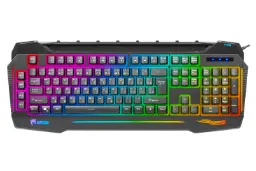 نمای روبرو کیبورد گرین GK702-RGB با نورپردازی