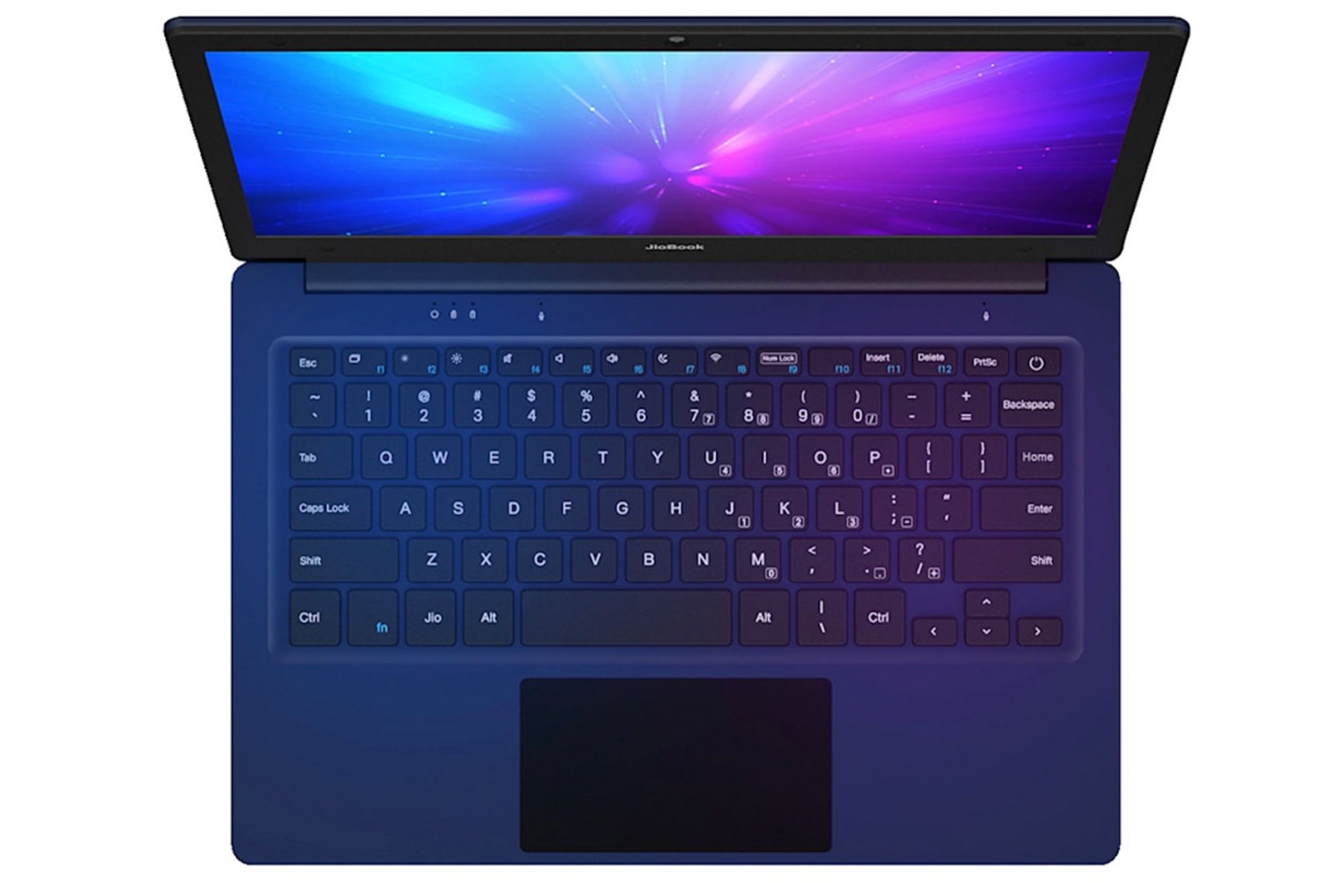 لپ تاپ جیوبوک JioBook از نمای بالا
