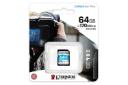 جعبه کارت حافظه کینگستون microSDXC با ظرفیت 64 گیگابایت مدل Canvas Go! Plus V30 کلاس 10