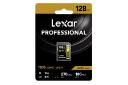 جعبه کارت حافظه لکسار microSDXC با ظرفیت 128 گیگابایت مدل Professional GOLD Series کلاس 10