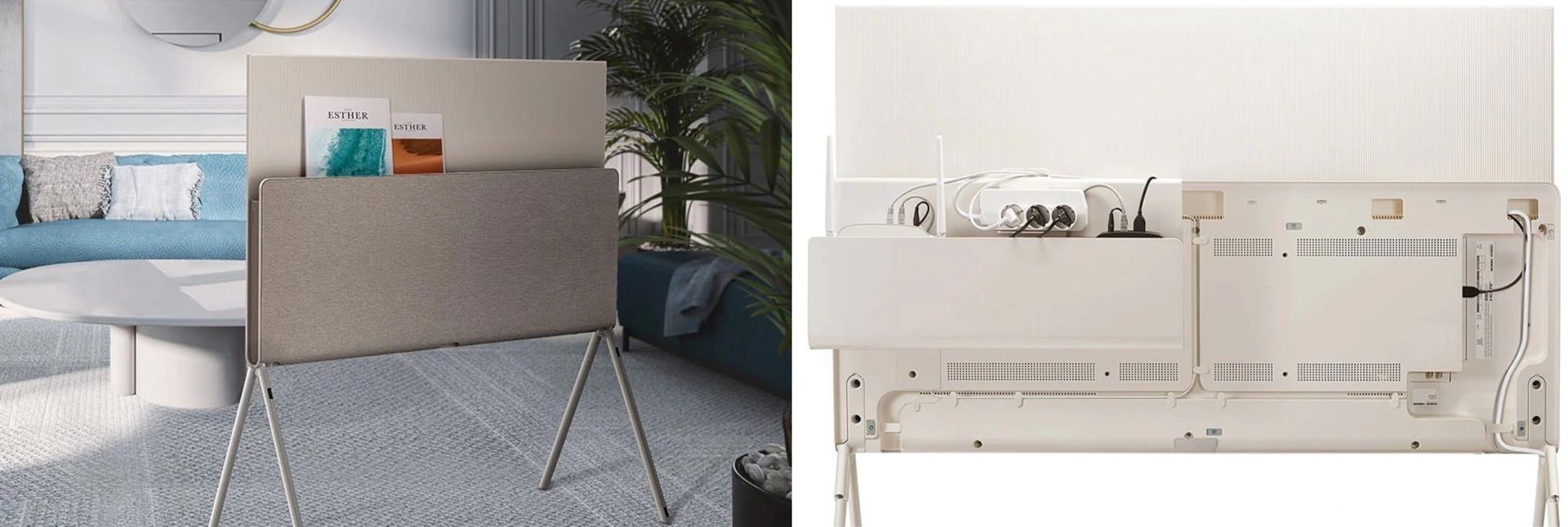 تلویزیون ال جی LG OLED Pose از نمای پشت در محیط سربسته