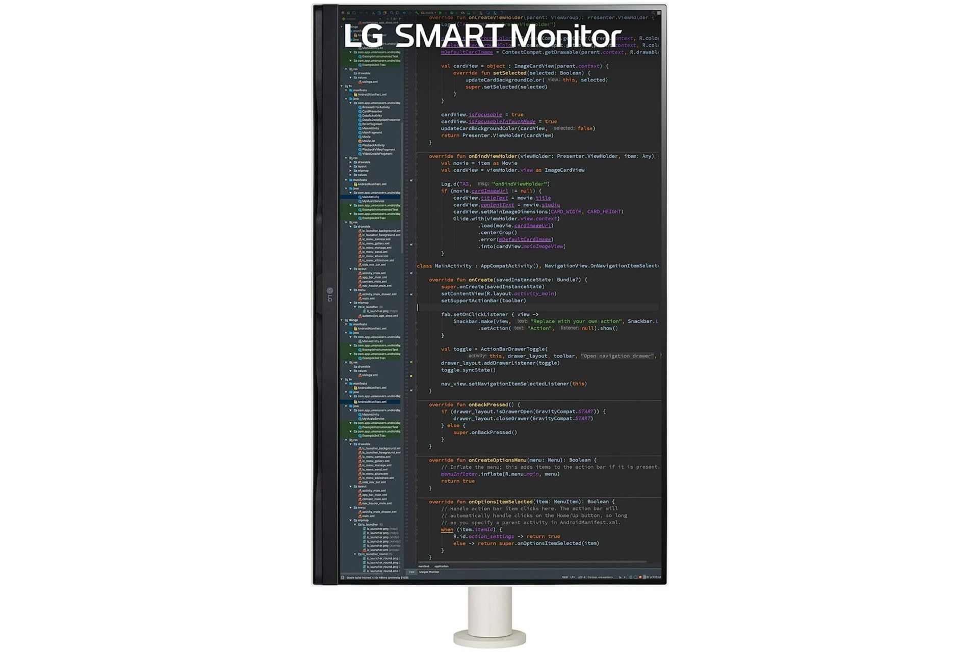 حالت عمودی اولین مانیتور هوشمند ال جی LG 32SQ780S