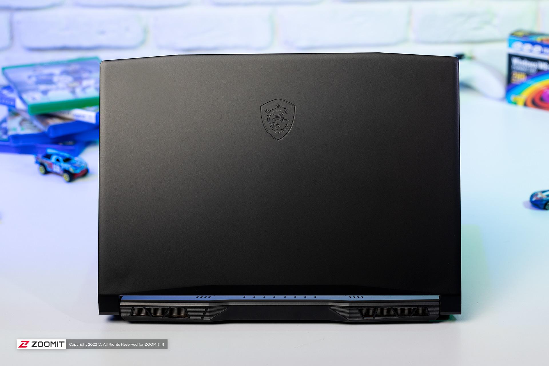 نمای پشت نمایشگر لپ‌تاپ Katana GF66 ام‌اس‌آی