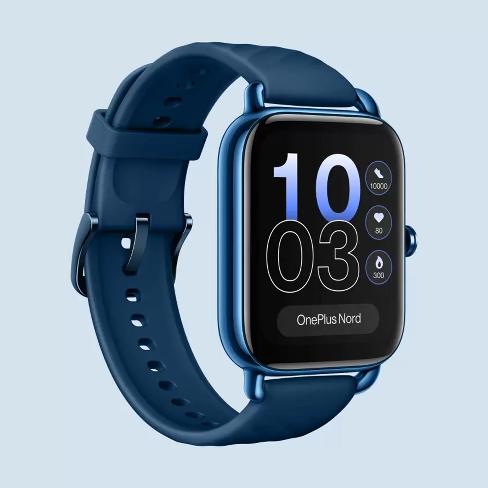 نمای کناری وان پلاس نورد به رنگ آبی 