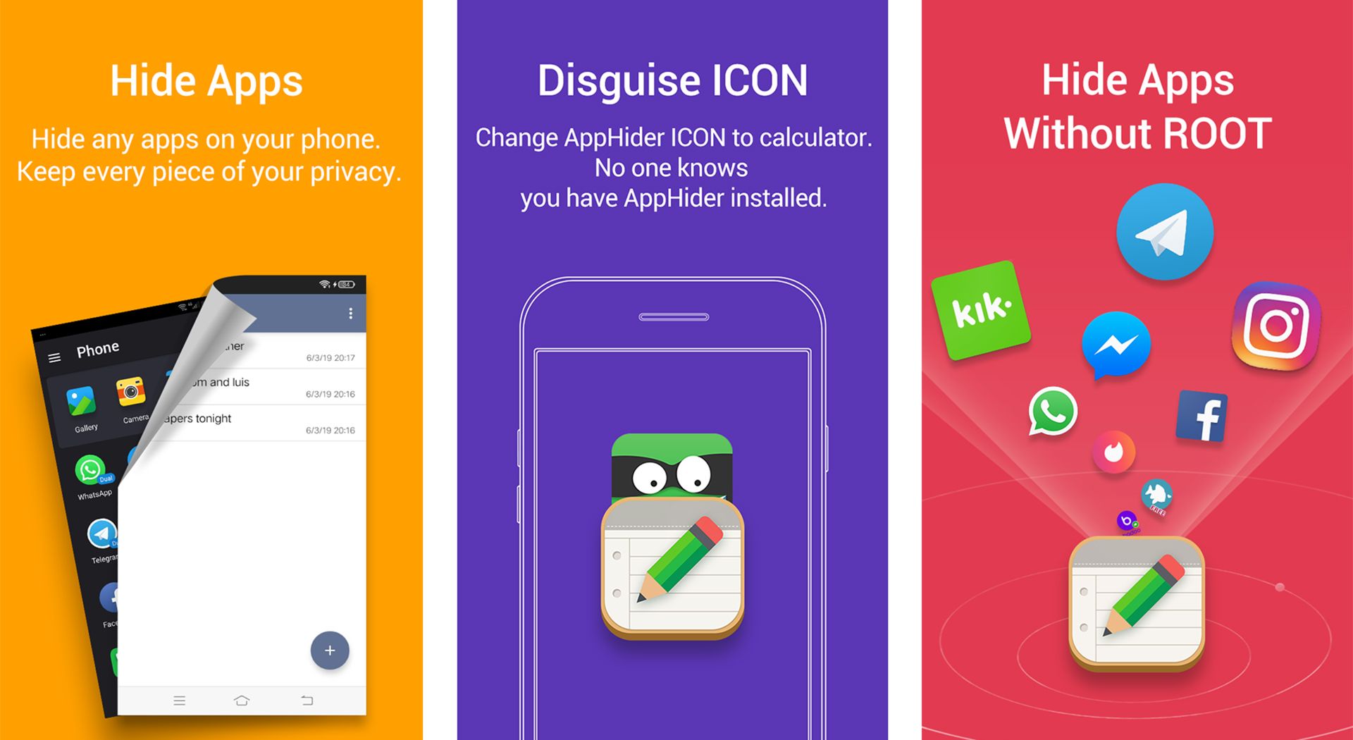 اسکرین شات هایی از محیط نرم افزار Notepad Vault