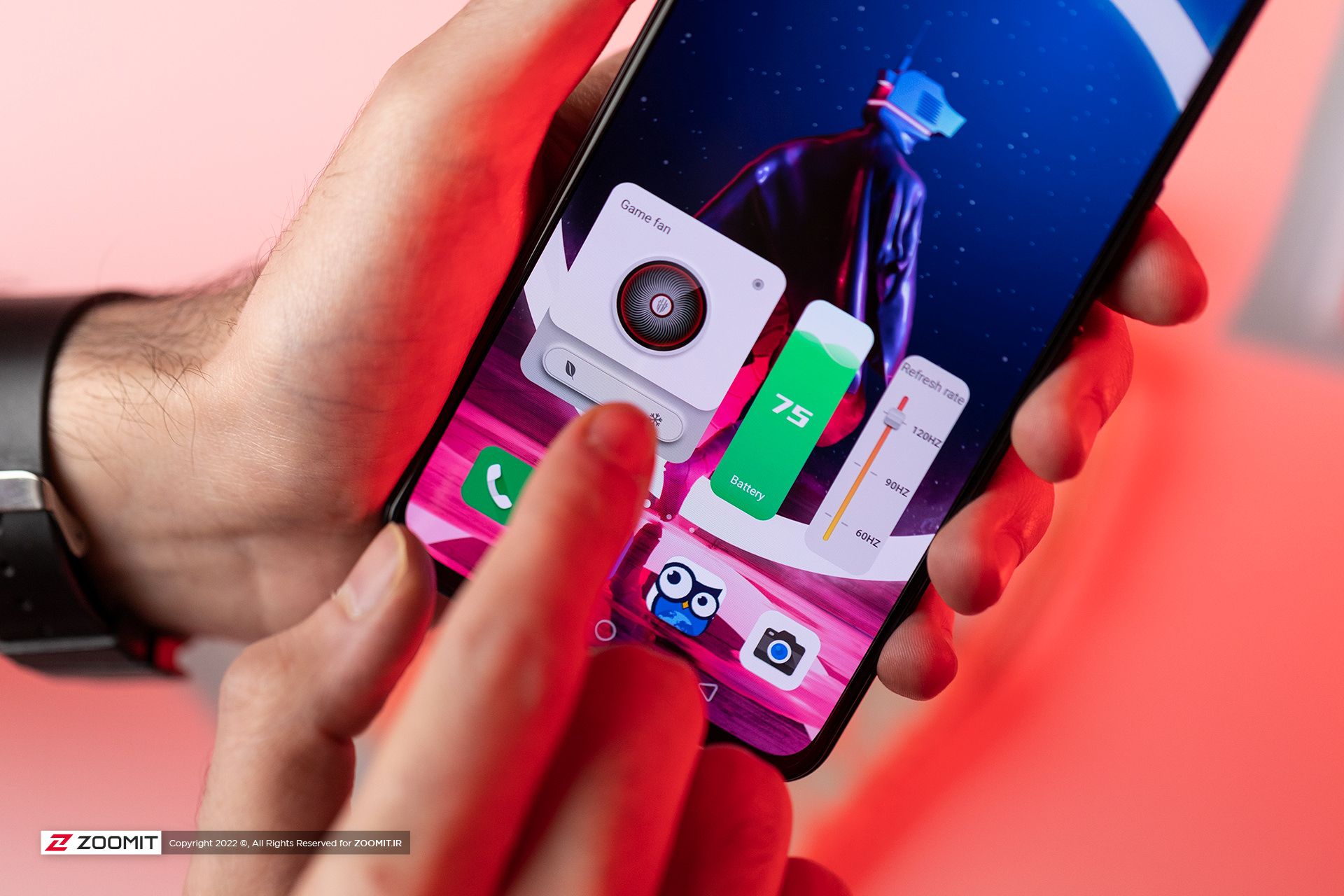 ویجت فن در نوبیا رد مجیک 7S Pro