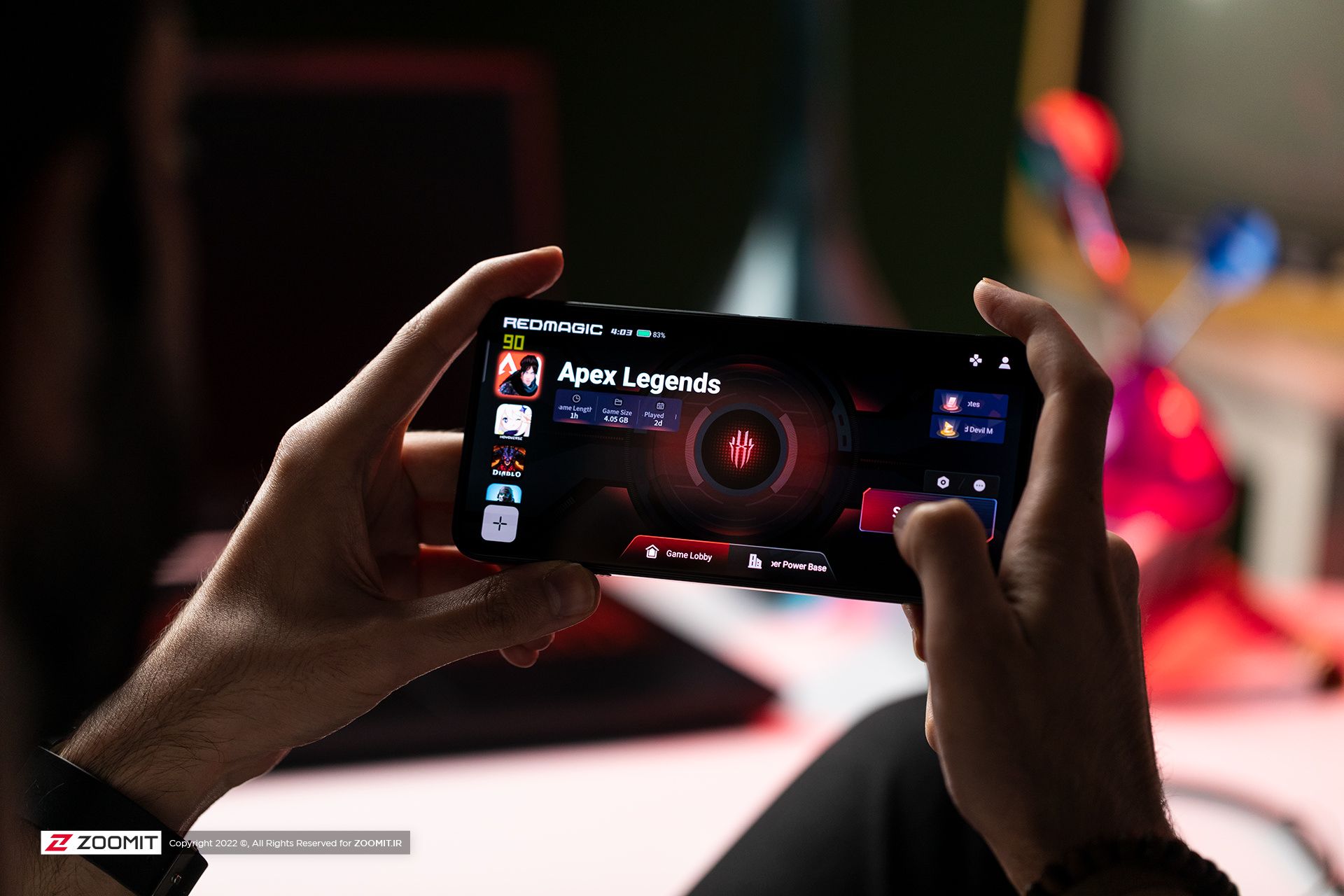 Game launcher نوبیا رد مجیک 7S Pro