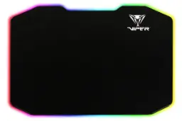 نمایش نورپردازی RGB اطراف ماوس پد پاتریوت وایپر PV160UXK