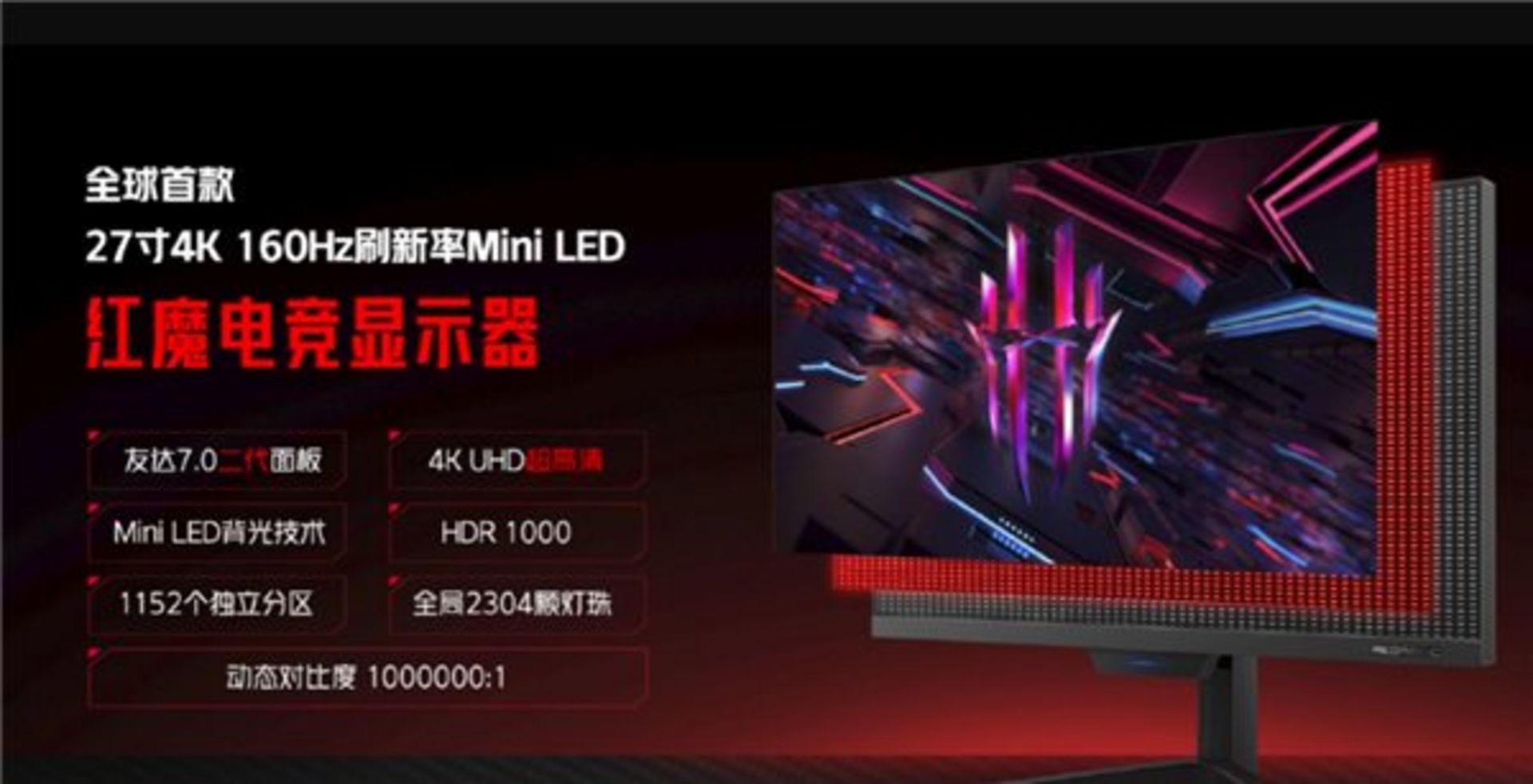 نمایشگر MiniLED ردمجیک