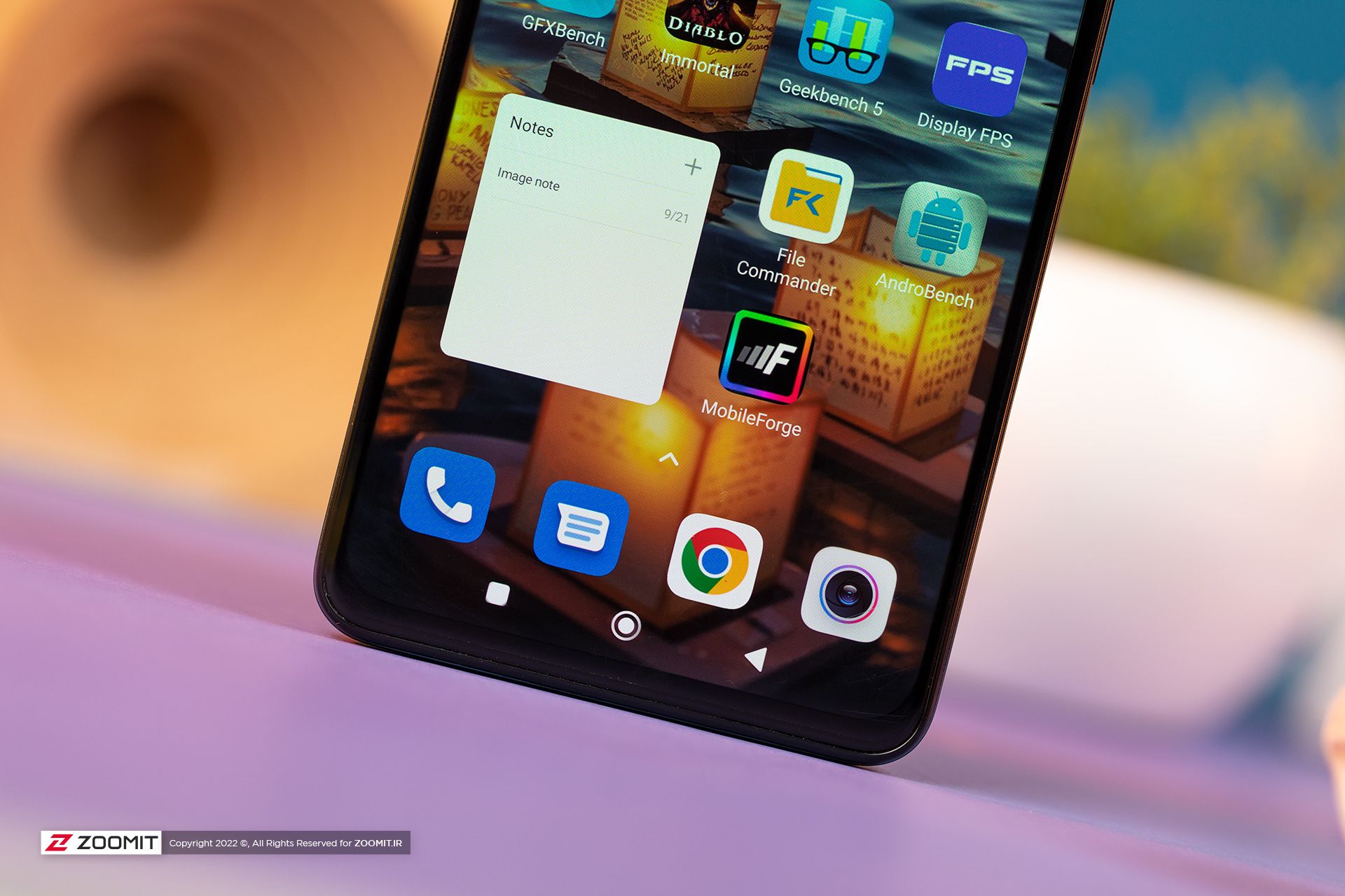 حاشیه قسمت پایین نمایشگر ردمی نوت ۱۱ پرو پلاس 5G